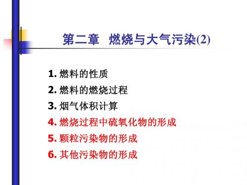 第02章 燃烧与大气污染2