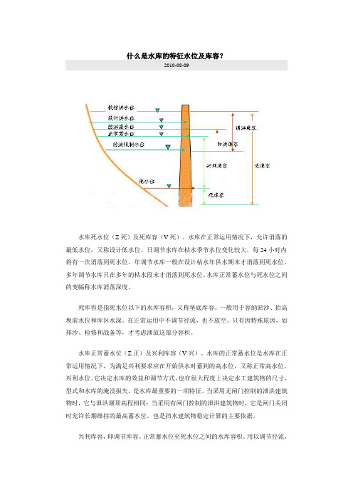 水位及库容关系
