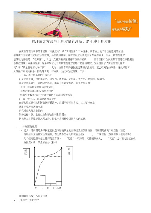 数理统计方法与工具--质量管理QC新、老七种工具应用
