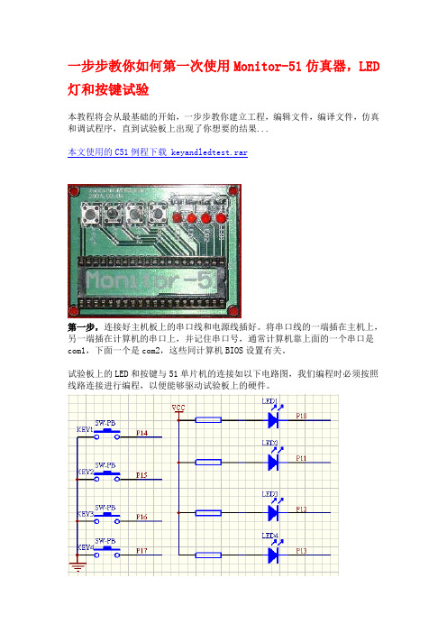 一步步教你如何第一次使用Monitor