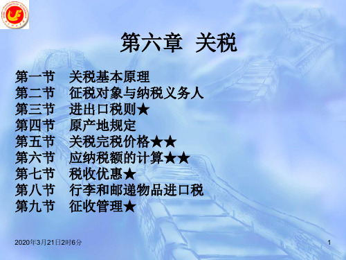关税法2012