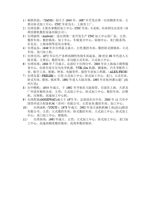 台湾机床
