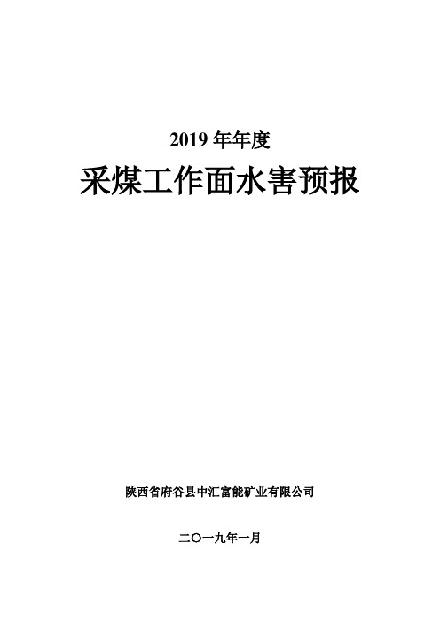 2019年年度水害预报