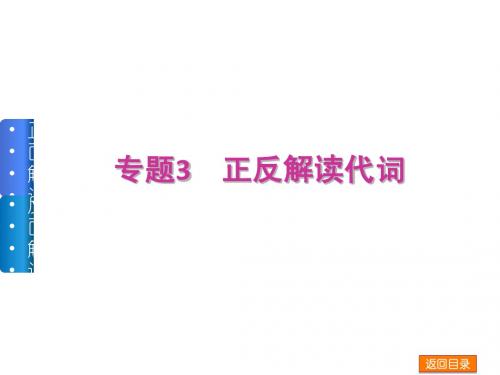 2015届(外研版)高三英语一轮语法课件【专题3】代词(正反解读)