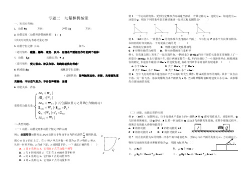 专题三  动量和机械能
