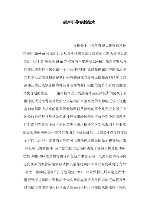 超声引导穿刺技术(可编辑)