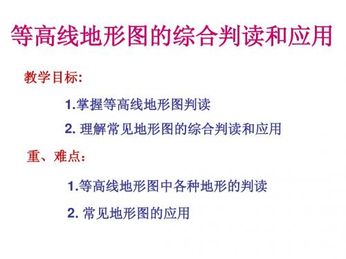 等高线地形图