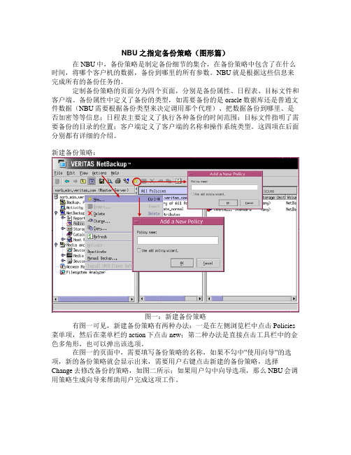NBU之指定备份策略
