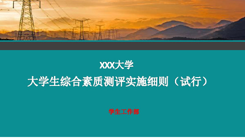 综合素质测评解读ppt