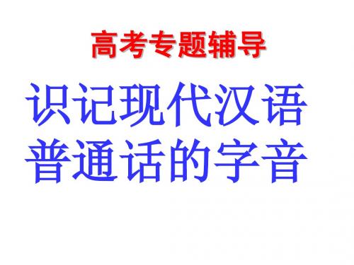 高考拼音复习