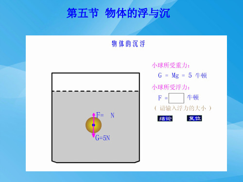 物体的浮与沉ppt5 沪科版优质课件优质课件