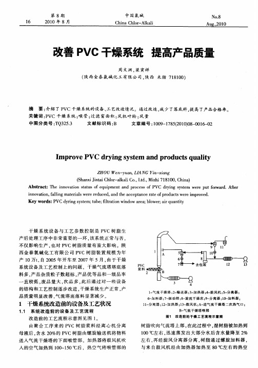 改善PVC干燥系统  提高产品质量