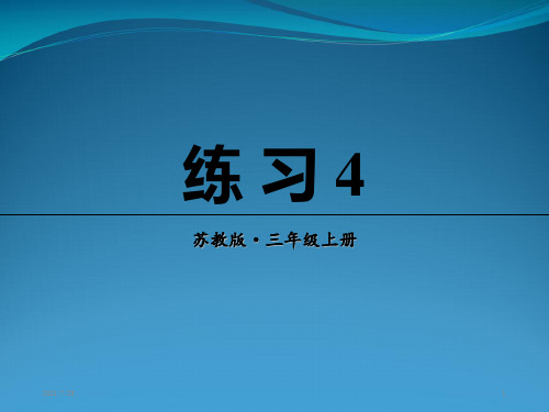 苏教版三级上语文《练习4》(共13张PPT)