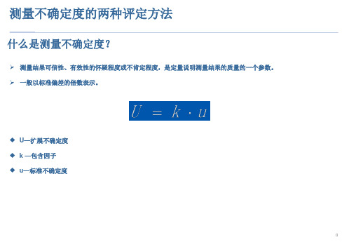 测量不确定度的两种判定方法