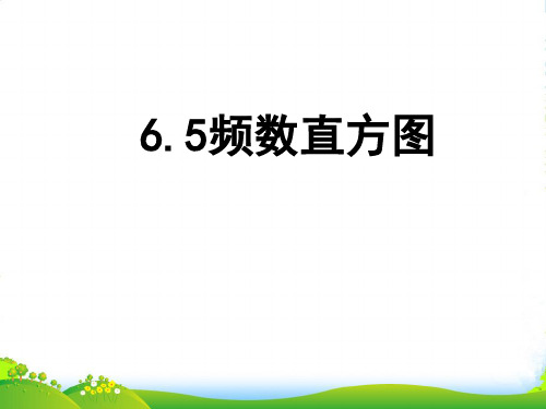 浙教版七年级数学下册第六章《6-5 频数直方图》优质课课件(共13张PPT)