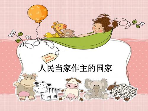 1人民当家做主的国家