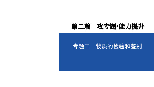 中考化学复习 专题二 物质的检验和鉴别