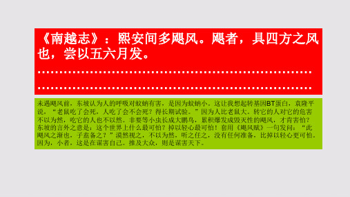 飓风赋第一段赏析【北宋】苏轼骈体文