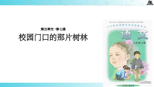 【xx教育网优选】语文A版小学语文六年级上册《校园门口的那片树林》教学