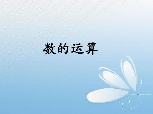 运算的意义