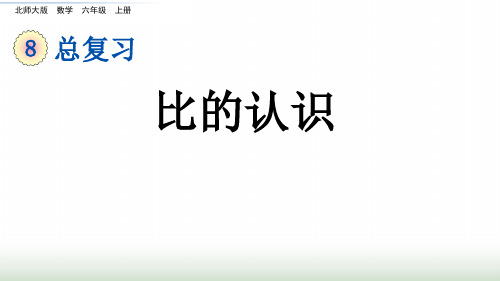 北师大版六年级数学上册总复习2比的认识课件