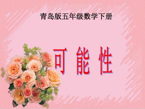 青岛版五下《可能性》ppt课件