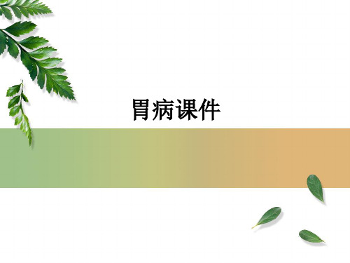 胃病ppt课件