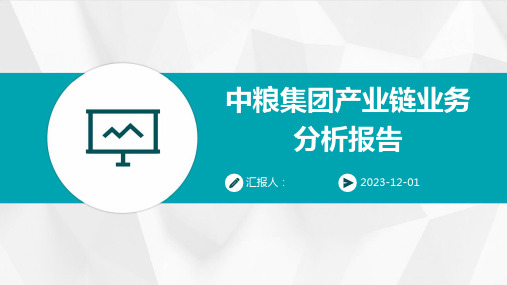 中粮集团产业链业务分析报告