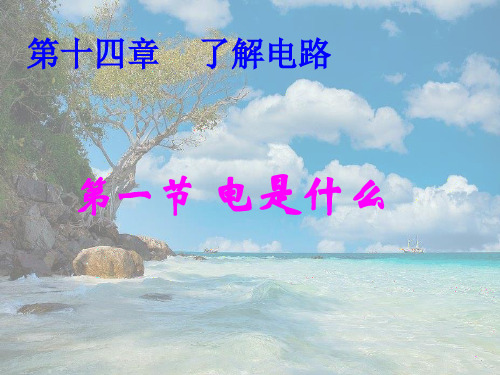 沪科初中物理九上《14第1节 电是什么》PPT课件