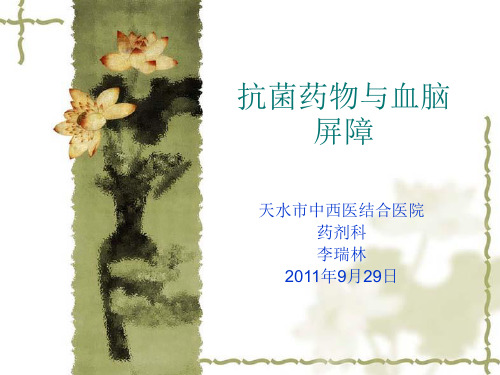 抗菌药物与血脑屏障