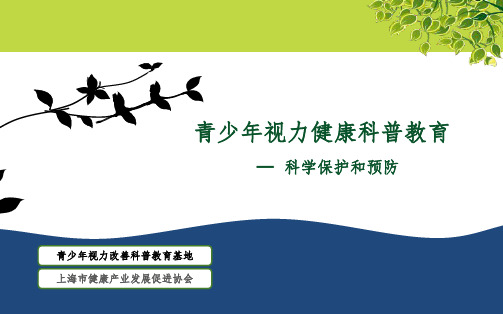 视力健康公益讲座ppt课件