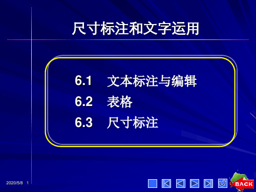 CAD尺寸标注和文字运用