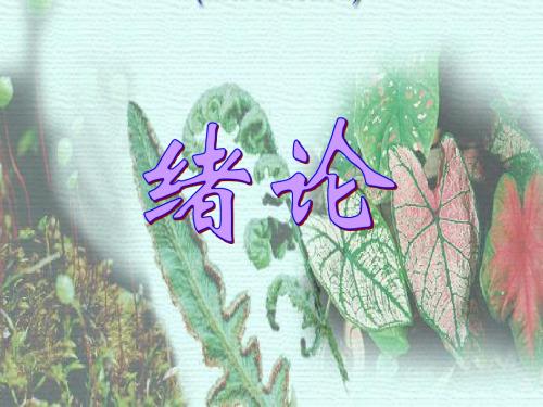植物学绪论