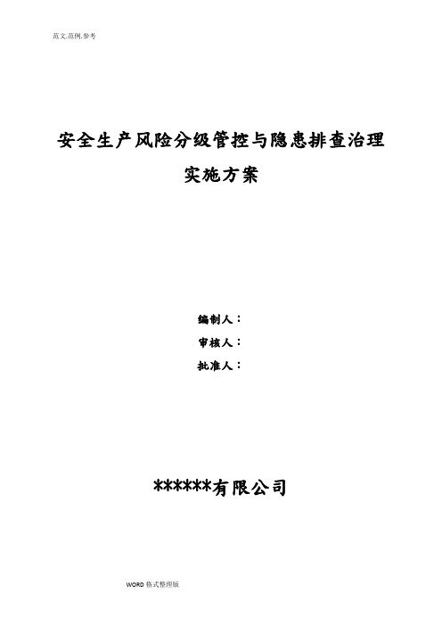 18年双体系建设方案报告