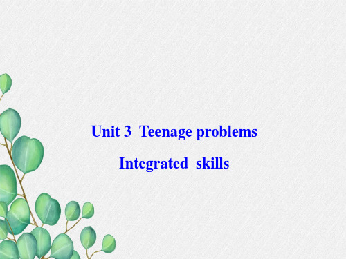 公开课获奖《Unit3 Teenage Problems》课件(公开课)1 