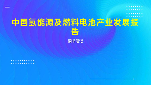 中国氢能源及燃料电池产业发展报告