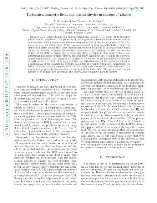 Turbulence, magnetic fields and plasma physics in clusters of galaxies