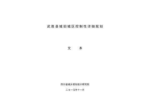 武胜县仁和片区控制性详细规划