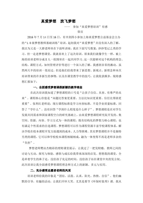 真爱梦想 徐宜