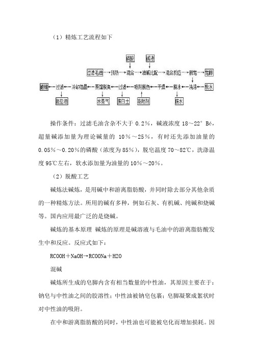 红花籽油精炼设备工艺流程