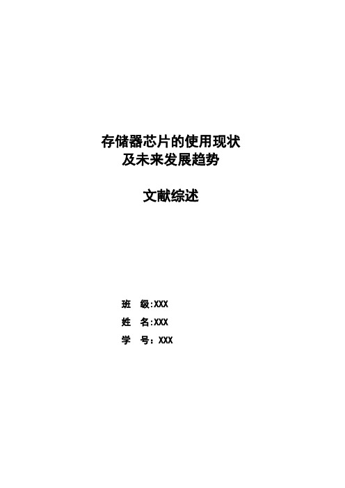 存储器的文献综述