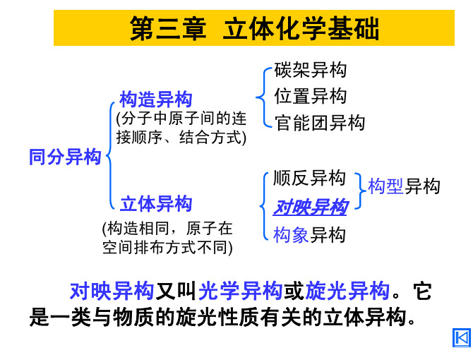 有机化学：第三章 立体化学基础
