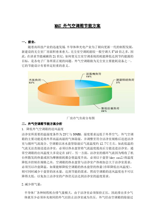 MAU 节能方案