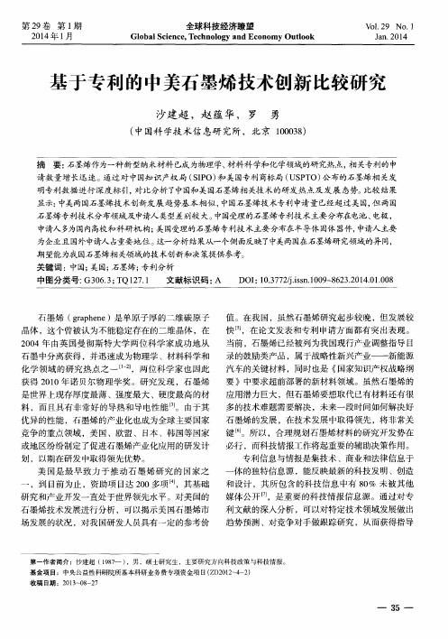 基于专利的中美石墨烯技术创新比较研究