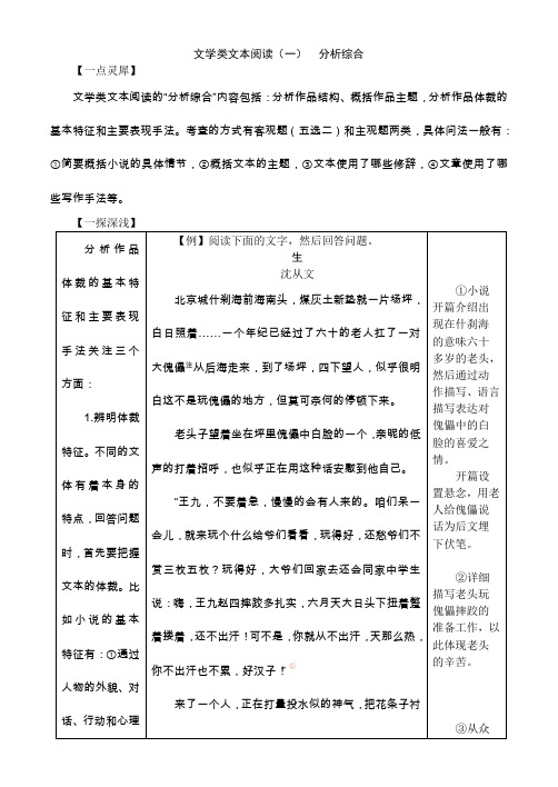 高中语文文学类文本阅读(超能力)