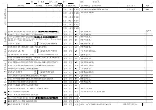 施工日志 (质检员)