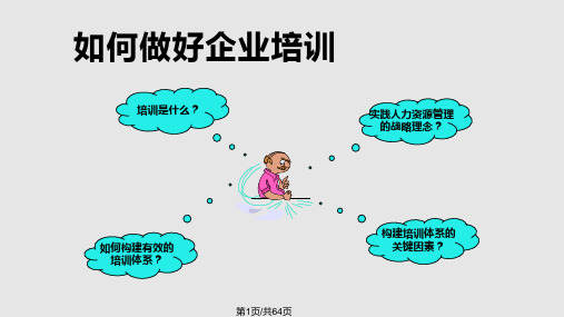 如何做好企业员工职业培训教程PPT课件