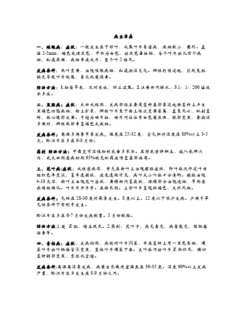 烟叶病虫害类
