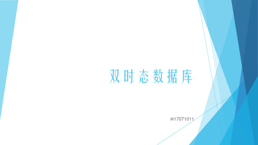 双时态数据库