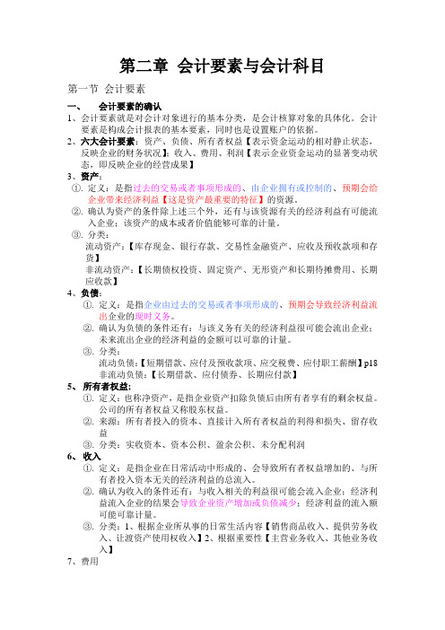 会计基础第二章
